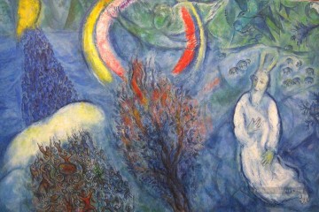Moïse et le buisson ardent MC juif Peinture à l'huile